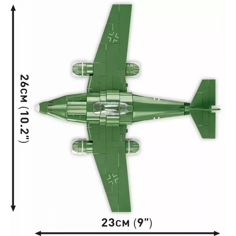 Giocattolo da costruzione Cobi Messerschmitt Me 262 kit di montaggio 500 pezzi