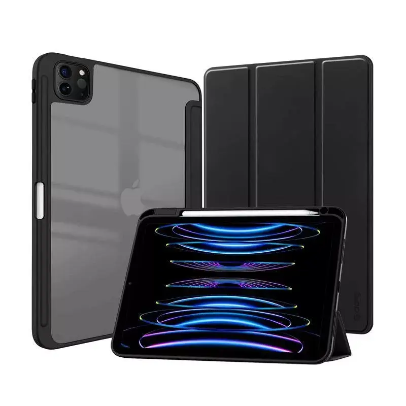 Custodia folio Crong CRG-PRF-IPD11-BLK per iPad Pro 11 2022 2021
