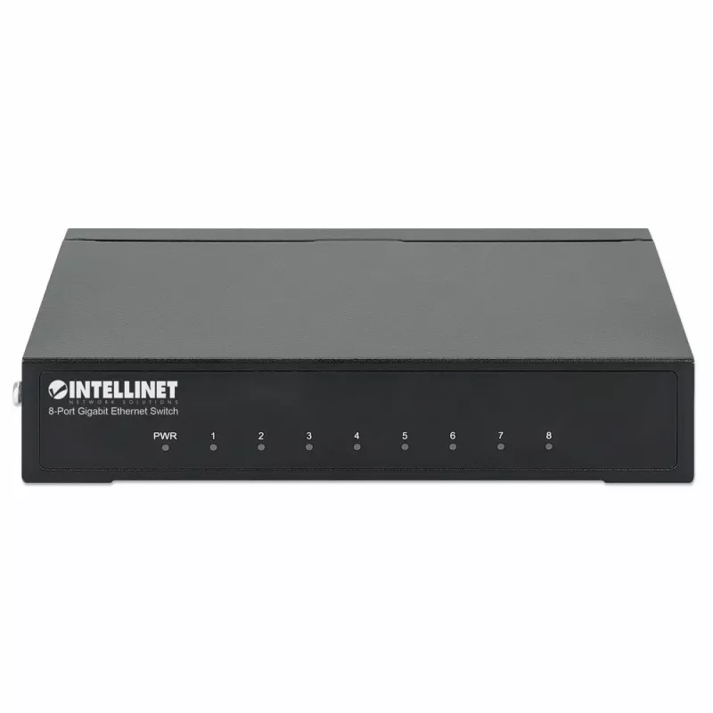 Switch Intellinet 8 porte Gigabit Ethernet, formato desktop, case in metallo, IEEE 802.3az (Energy Efficient Ethernet)
