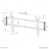 Supporto da parete per TV Neomounts WL35-550BL18 43-86 pollici - inclinabile - installazione semplice