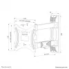 Supporto da parete per TV Neomounts WL40-550BL12 32-55 pollici – orientabile – installazione semplice