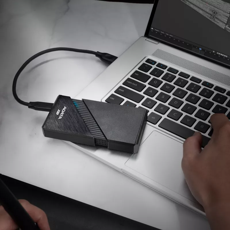 SSD portatile ADATA SE920, 1 TB, USB4, nero