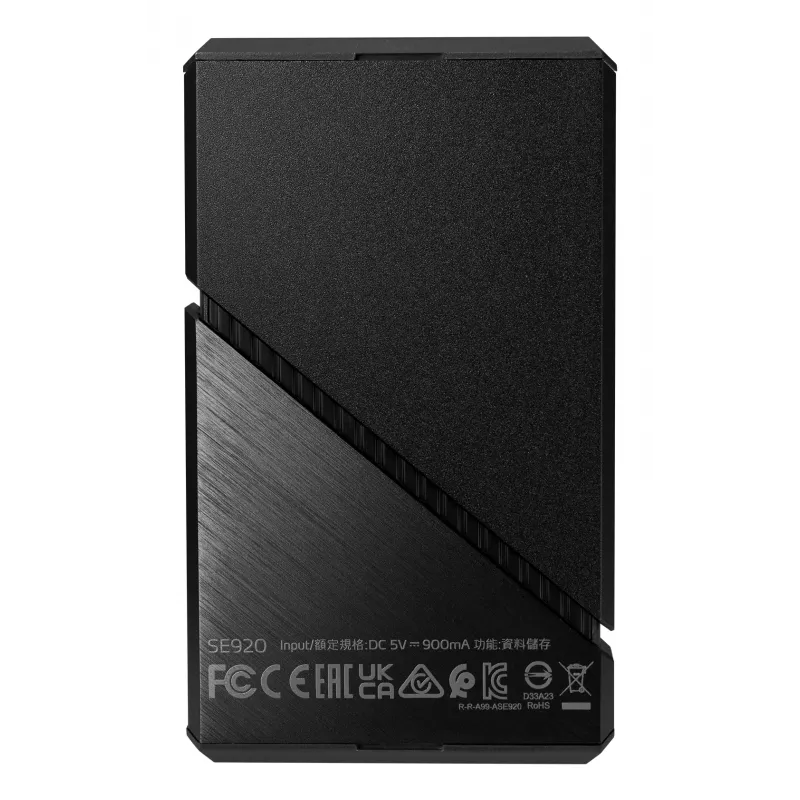 SSD portatile ADATA SE920, 2 TB, USB4, nero