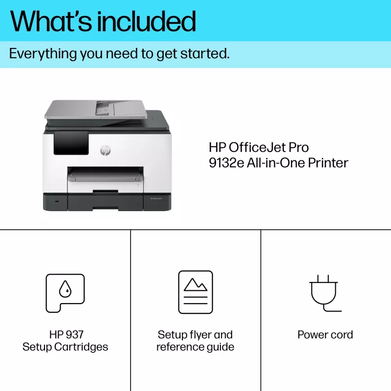 HP OfficeJet Pro 9132e stampante a colori All-in-One wireless, Instant Ink; stampa fronte-retro