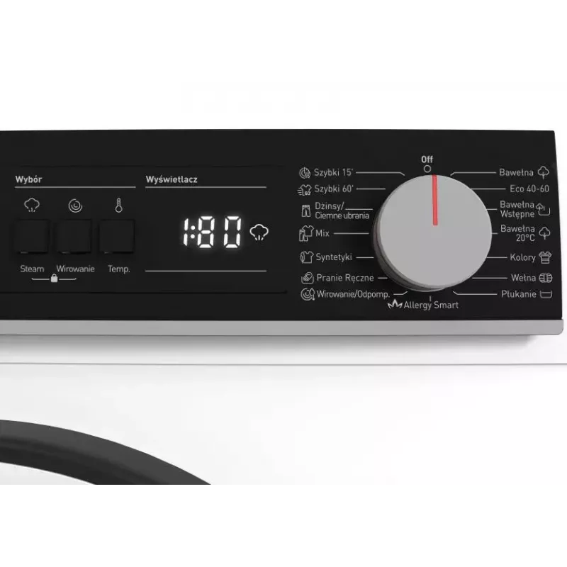 Lavatrice Sharp ES-NFA910BW1NA-PL, a carica frontale, 9 kg, classe di efficienza energetica A
