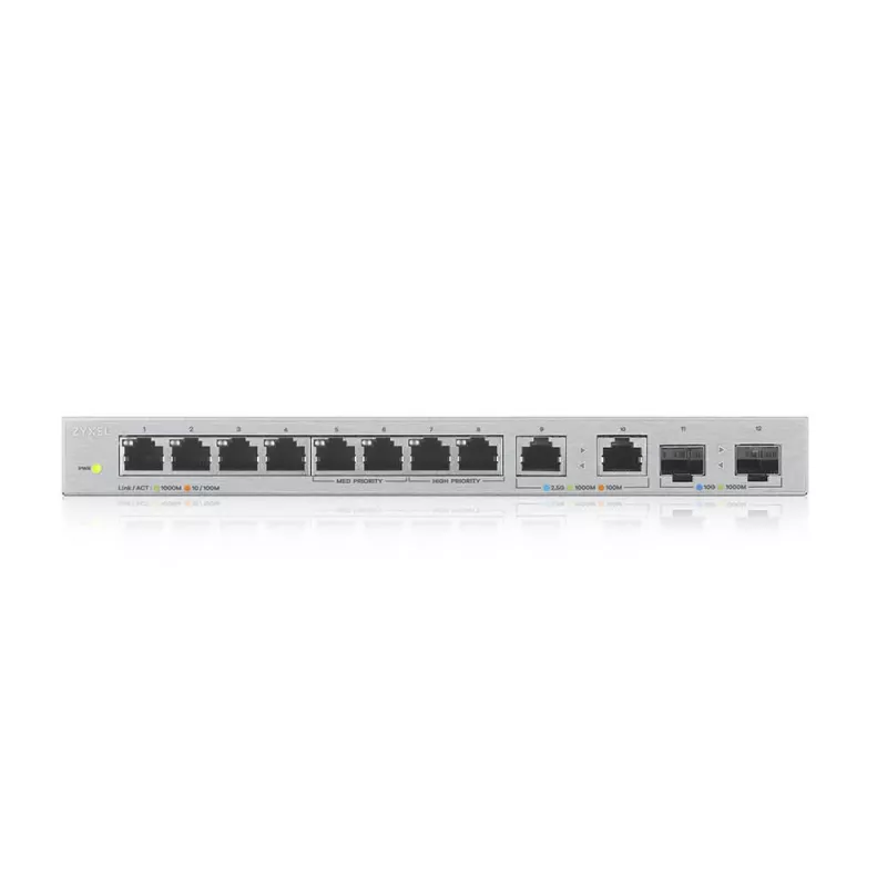Zyxel XGS1010-12-ZZ0102F switch di rete unmanaged Gigabit Ethernet (10/100/1000) grigio