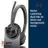 HP Poly Voyager 4320 UC cuffie stereo USB-A +BT700 adattatore USB-A +stazione di ricarica
