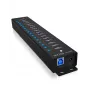 ICY BOX Hub 17 porte con interfaccia USB 3.2 Gen 1 Type-A, USB 3.2 Gen 1 (3.1 Gen 1) Type-A, USB 3.2 Gen 1 (3.1 Gen 1) Type-A, USB Type-B, 5000 Mbit/s, nero, Cina, DC