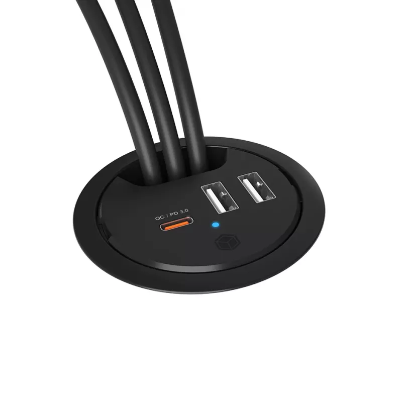ICY BOX Caricabatterie USB da incasso con Power Delivery e Quick Charge