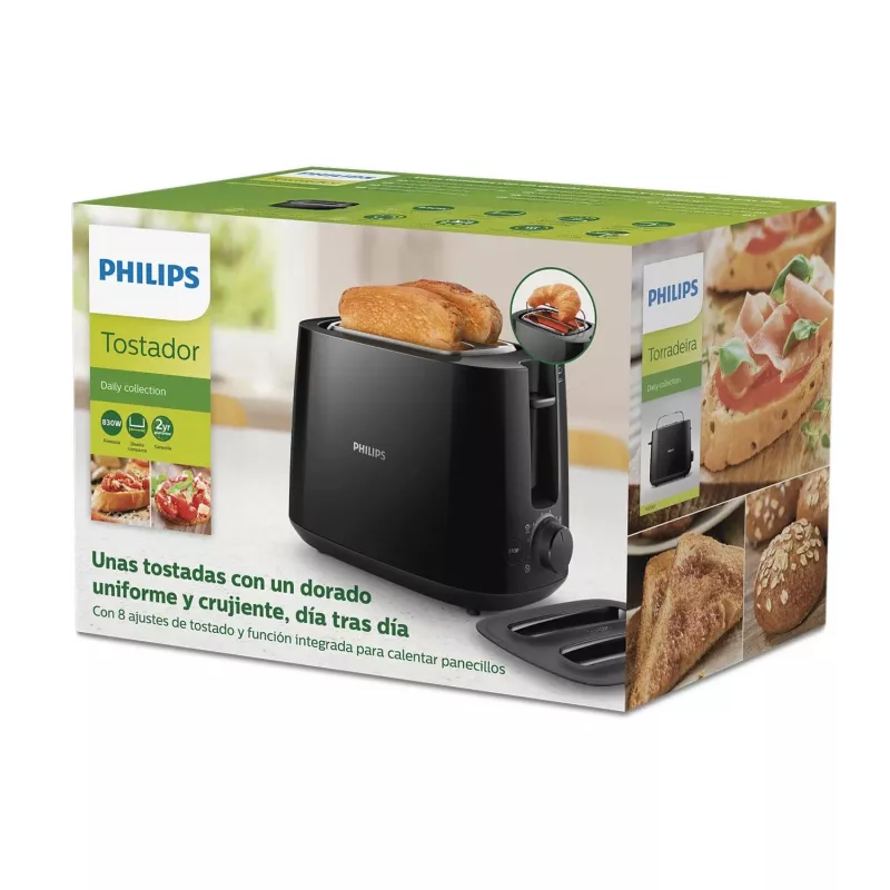 Philips Daily Collection HD2582/90 tostapane 8 2 fette 830 W