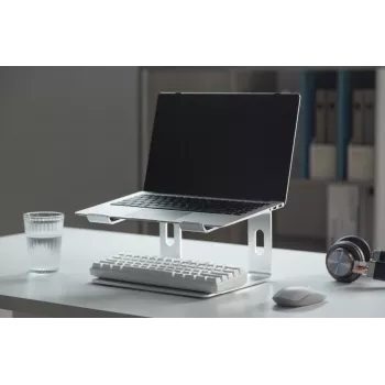 Supporto per laptop Gembird NBS-D1-01 alluminio argento per notebook fino a 39,6 cm (15,6 inch), portata 5 kg