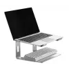 Supporto per laptop Gembird NBS-D1-01 alluminio argento per notebook fino a 39,6 cm (15,6