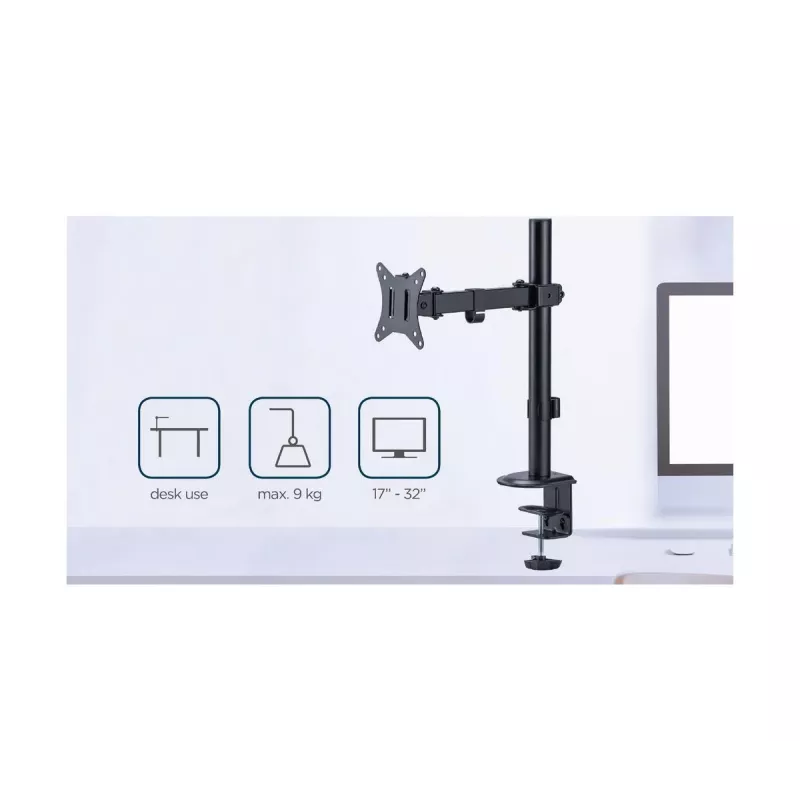 GEMBIRD Supporto da scrivania per un monitor, 17–32 pollici