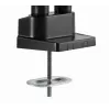GEMBIRD Braccio monitor regolabile per montaggio a tavolo con supporto per notebook (completamente orientabile)