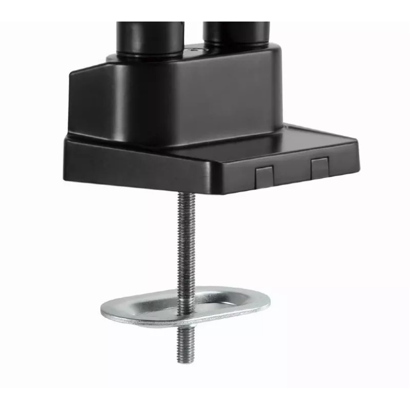 GEMBIRD Braccio monitor regolabile per montaggio a tavolo con supporto per notebook (completamente orientabile)