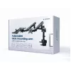 GEMBIRD Braccio monitor regolabile per montaggio a tavolo con supporto per notebook (completamente orientabile)