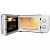 Beko MOC20100WFB forno a microonde solo, 700 W, 20 l, piatto rotante da 24,5 cm, comandi meccanici, bianco
