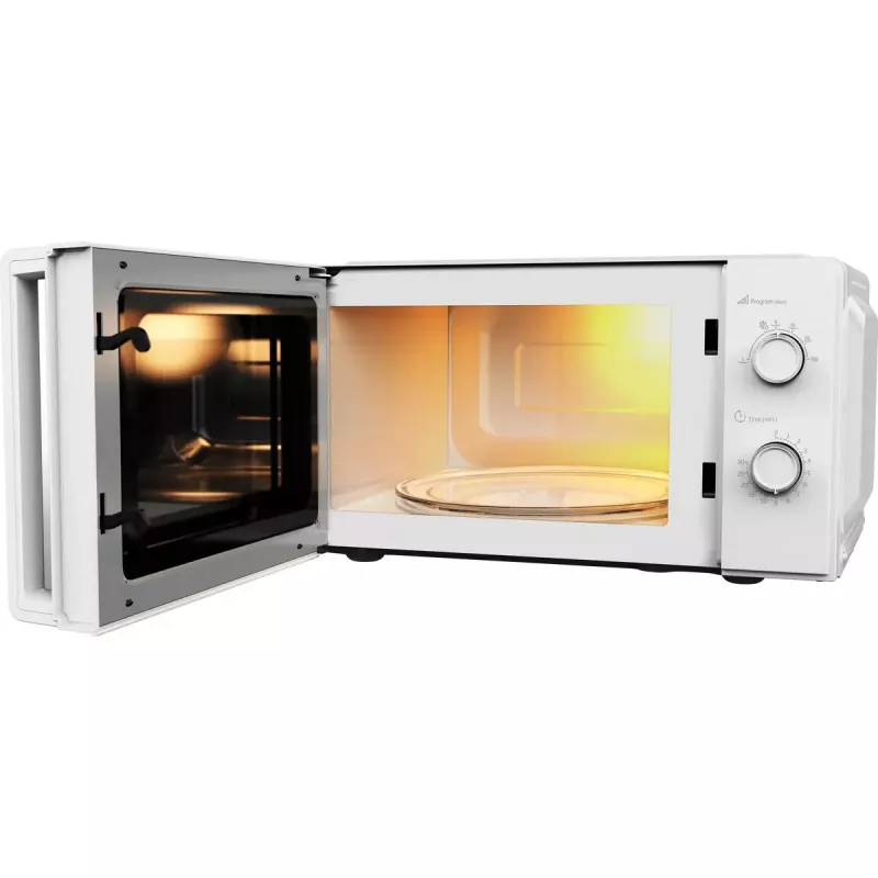 Beko MOC20100WFB forno a microonde solo, 700 W, 20 l, piatto rotante da 24,5 cm, comandi meccanici, bianco