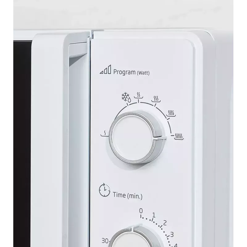 Beko MOC20100WFB forno a microonde solo, 700 W, 20 l, piatto rotante da 24,5 cm, comandi meccanici, bianco