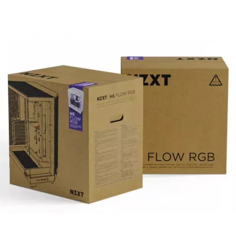 Case PC NZXT H6 Air Flow Midi Tower nero
