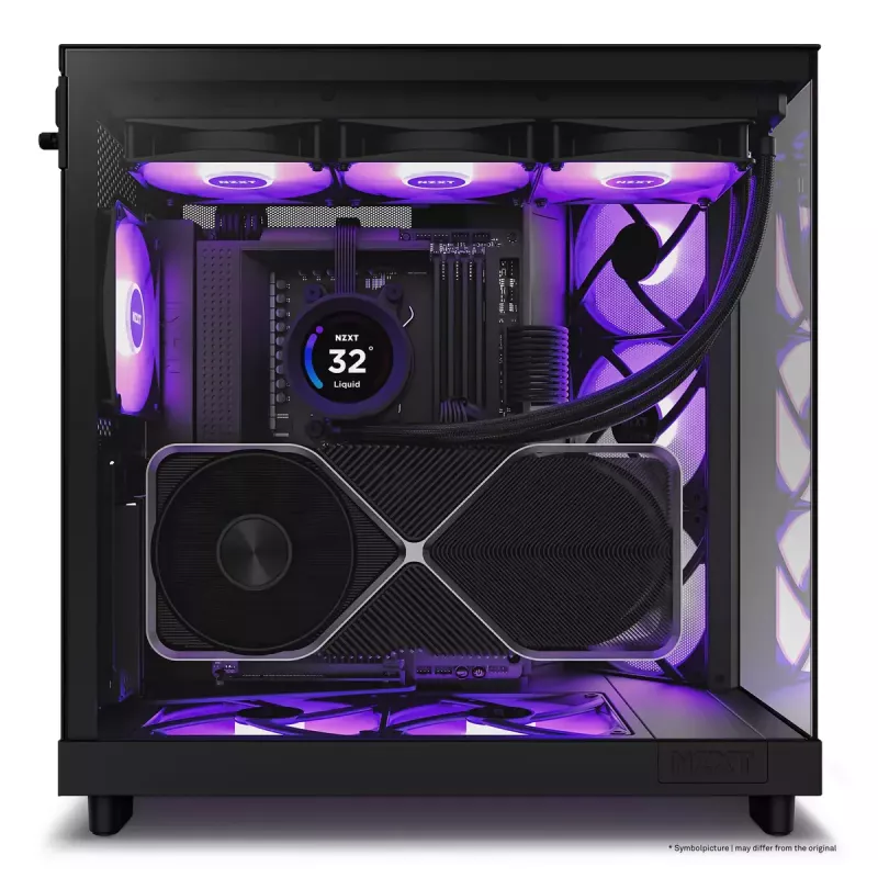 Case PC NZXT H6 Air Flow Midi Tower nero