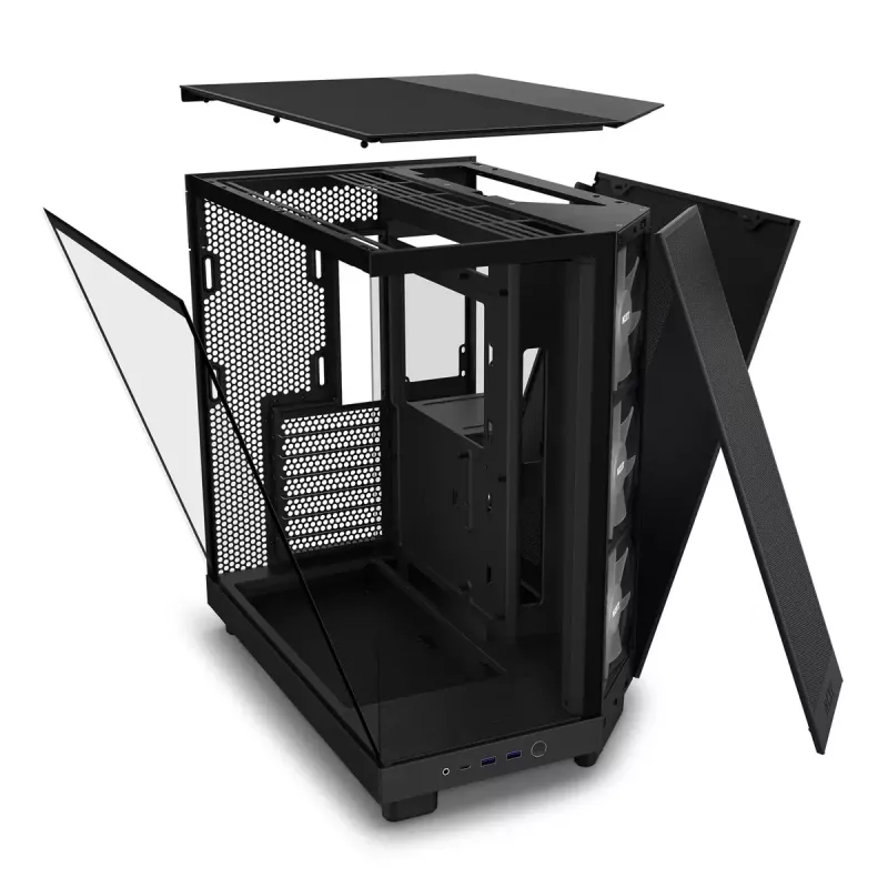 Case PC NZXT H6 Air Flow Midi Tower nero