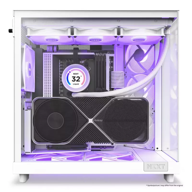Case PC NZXT H6 Air Flow Midi Tower bianco