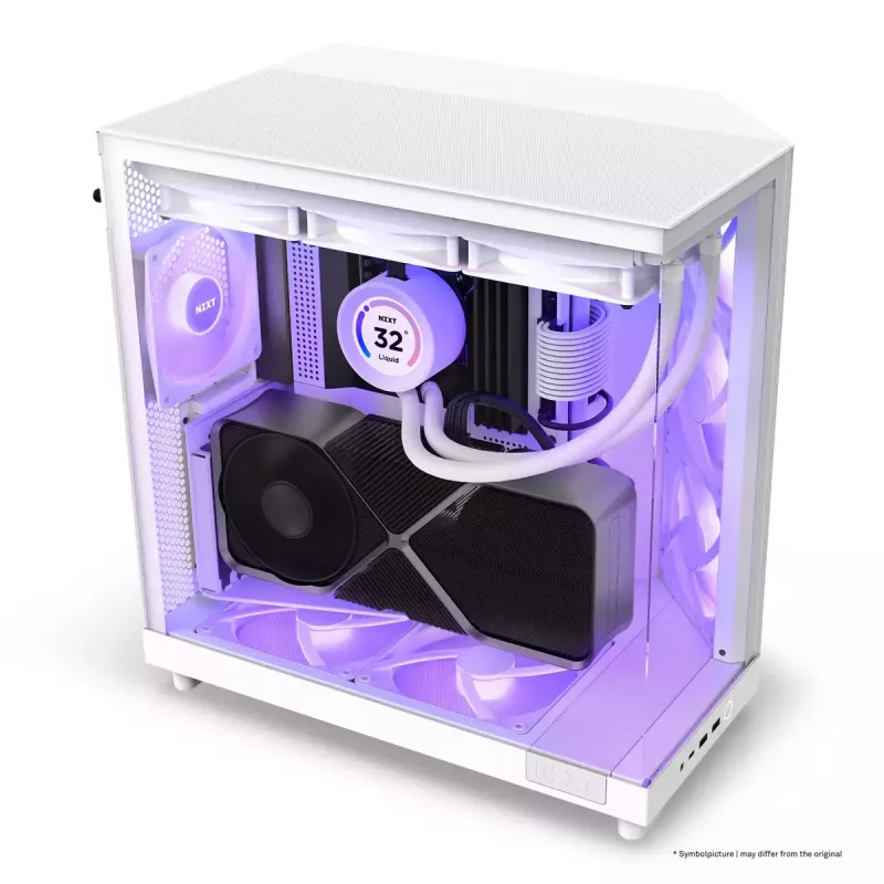 Case PC NZXT H6 Air Flow Midi Tower bianco