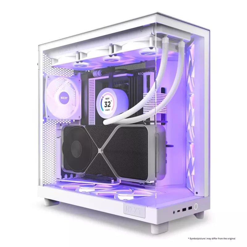 Case PC NZXT H6 Air Flow Midi Tower bianco