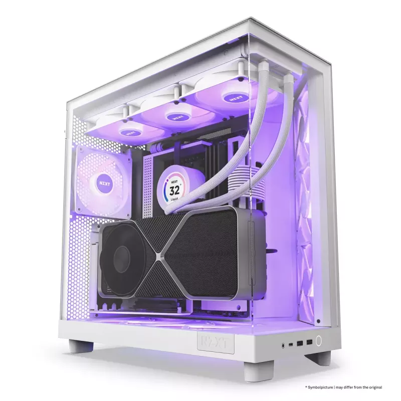 Case PC NZXT H6 Air Flow Midi Tower bianco