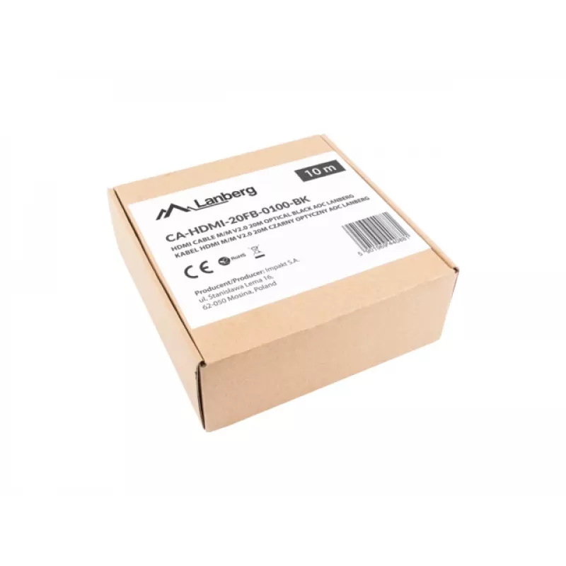 Cavo HDMI LANBERG M/m V2.0 Optical Aoc - 10m nero