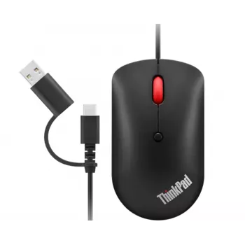 Lenovo 4Y51D20850 mouse ufficio ambidestro USB Type-C ottico 2400 DPI