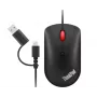 Lenovo 4Y51D20850 mouse ufficio ambidestro USB Type-C ottico 2400 DPI