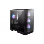 MSI MAG PANO M100R PZ telaio per PC Micro Tower, microATX/Mini-ITX, vetro temperato panoramico a 270 gradi, ventole ARGB, USB-C, nero