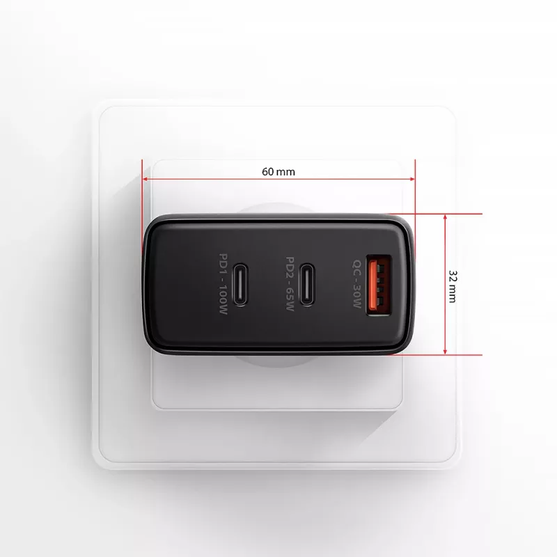 Axagon ACU-DPQ100 PD3.0 & QC 4+ TRE USCITE caricabatterie da parete 100W