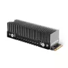 Axagon CLR-M2XT dissipatore passivo in alluminio per SSD M.2 a singola e doppia faccia formato 2280, altezza 24 mm