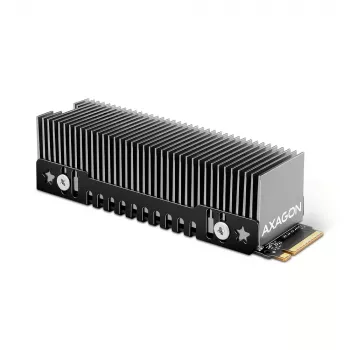Axagon CLR-M2XT dissipatore passivo in alluminio per SSD M.2 a singola e doppia faccia formato 2280, altezza 24 mm