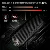 Axagon CLR-M2XT dissipatore passivo in alluminio per SSD M.2 a singola e doppia faccia formato 2280, altezza 24 mm