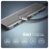 Axagon HMC-5H hub USB 5Gbps, 3x USB-A, HDMI 4K/30Hz, PD 100W, cavo USB-C 100cm