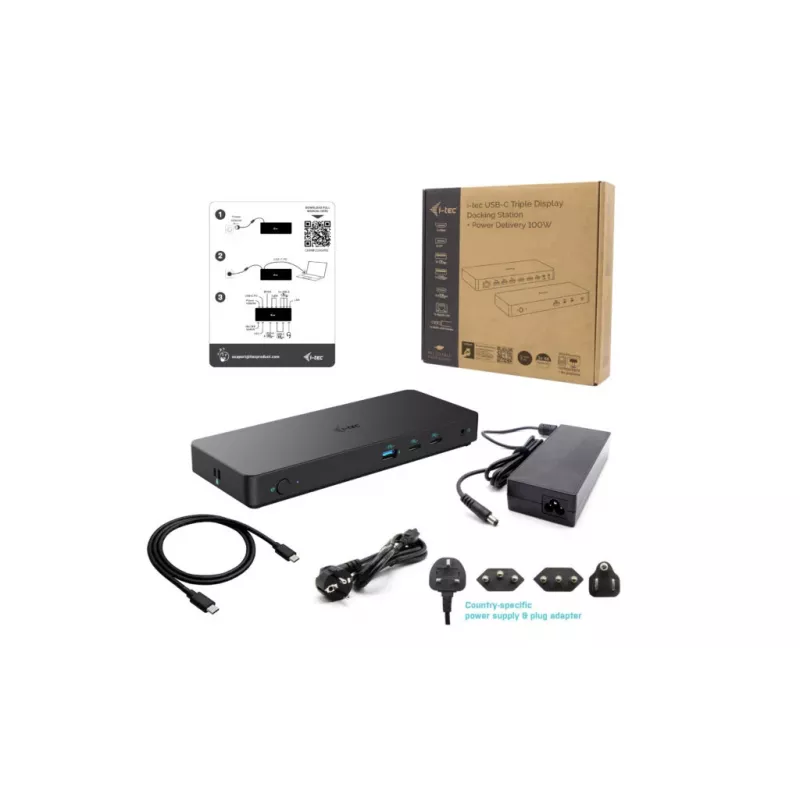Docking station i-tec USB-C Triple Display Gen 2 Pro + Power Delivery 100W