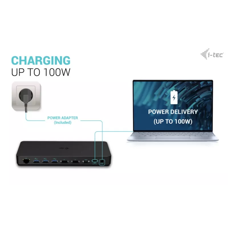 Docking station i-tec USB-C Triple Display Gen 2 Pro + Power Delivery 100W