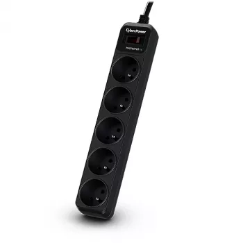 CyberPower Tracer III B0520SC0-FR protezione da sovratensione nero 5 prese AC 200 - 250 V 1,8 m
