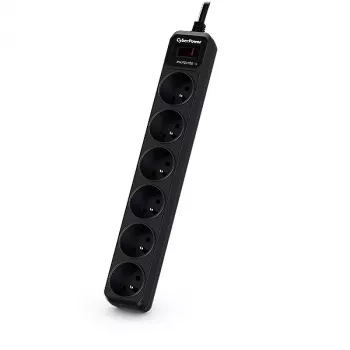 CyberPower Tracer III B0620SC0-FR protezione da sovratensione nero 6 uscite AC 200 - 250 V 1,8 m