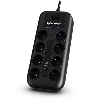 CyberPower Tracer III P0820SUF0-FR protezione da sovratensione nero 8 uscite AC 200–250 V 1,8 m