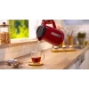 Bollitore elettrico Bosch TWK1M124 — 1,7 L, 2400 W, rosso, senza filo, base girevole 360°