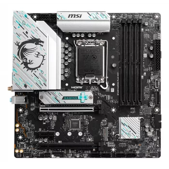 Scheda madre MSI B760M GAMING PLUS WIFI – Intel B760, LGA 1700, micro ATX, DDR5, 4 DIMM, Wi‑Fi 6E, 2.5Gb LAN