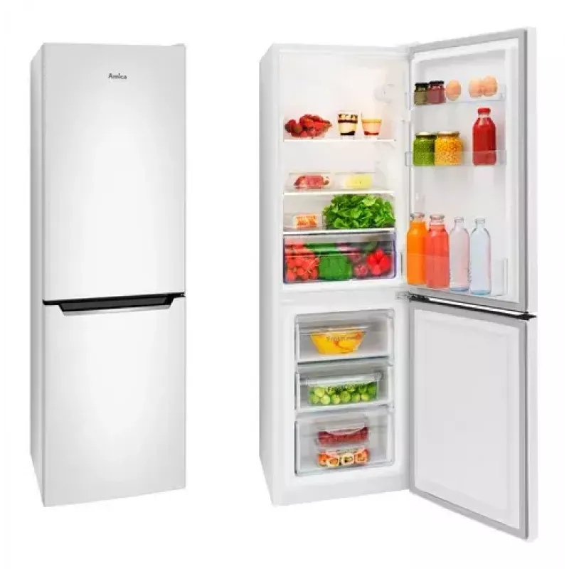 Amica FK200.4(E) frigorifero combinato a libera installazione, congelatore in basso, frigorifero 109 l + congelatore 48 l, classe energetica E, bianco