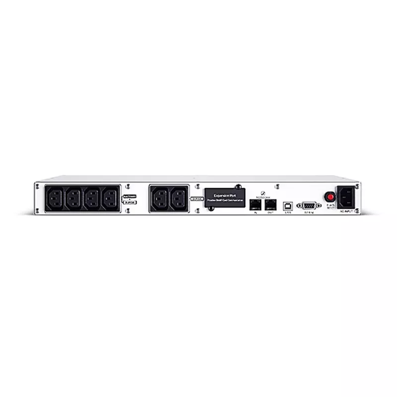 UPS rackmount line-interactive CYBERPOWER OR1500ERM1U — 1,5 kVA / 900 W, 6 uscite C13, LCD, batteria VRLA hot-swap, 1U, argento