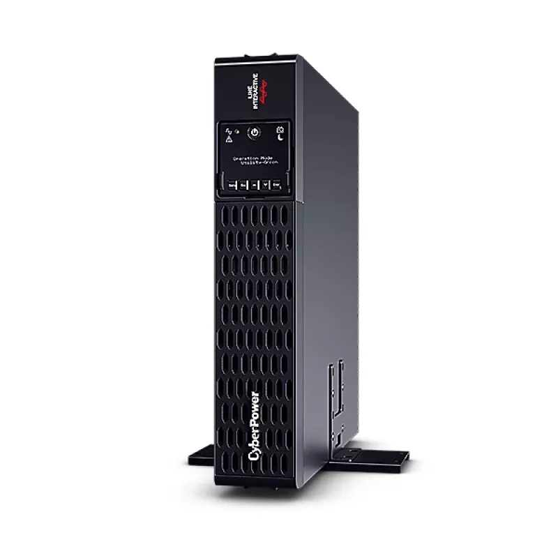 Gruppo di continuità CYBERPOWER PR1000ERT2U, 1 kVA (1000 W), line-interactive, 10 uscite C13, onda sinusoidale pura, rack/tower 2U