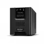 Gruppo di continuità CYBERPOWER PR1000ELCD — 1 kVA (900 W), line-interactive, onda sinusoidale pura, 8 uscite C13, LCD, batteria hot-swap